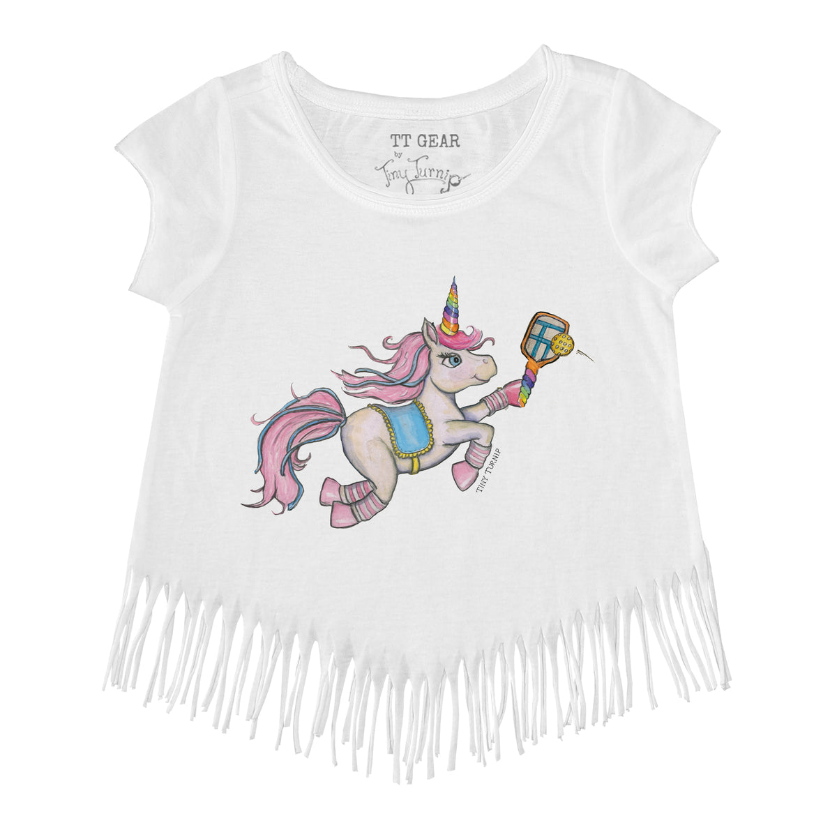 Pickleball Unicorn Fringe Tee