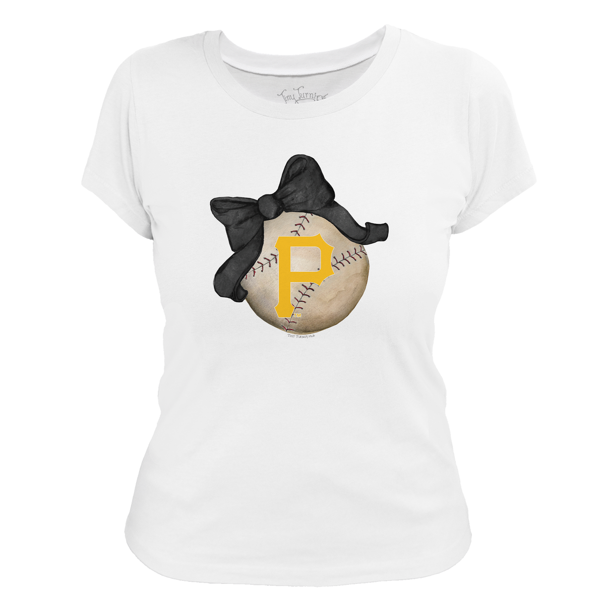 Pittsburgh Pirates Baseball Bow Tee Shirt