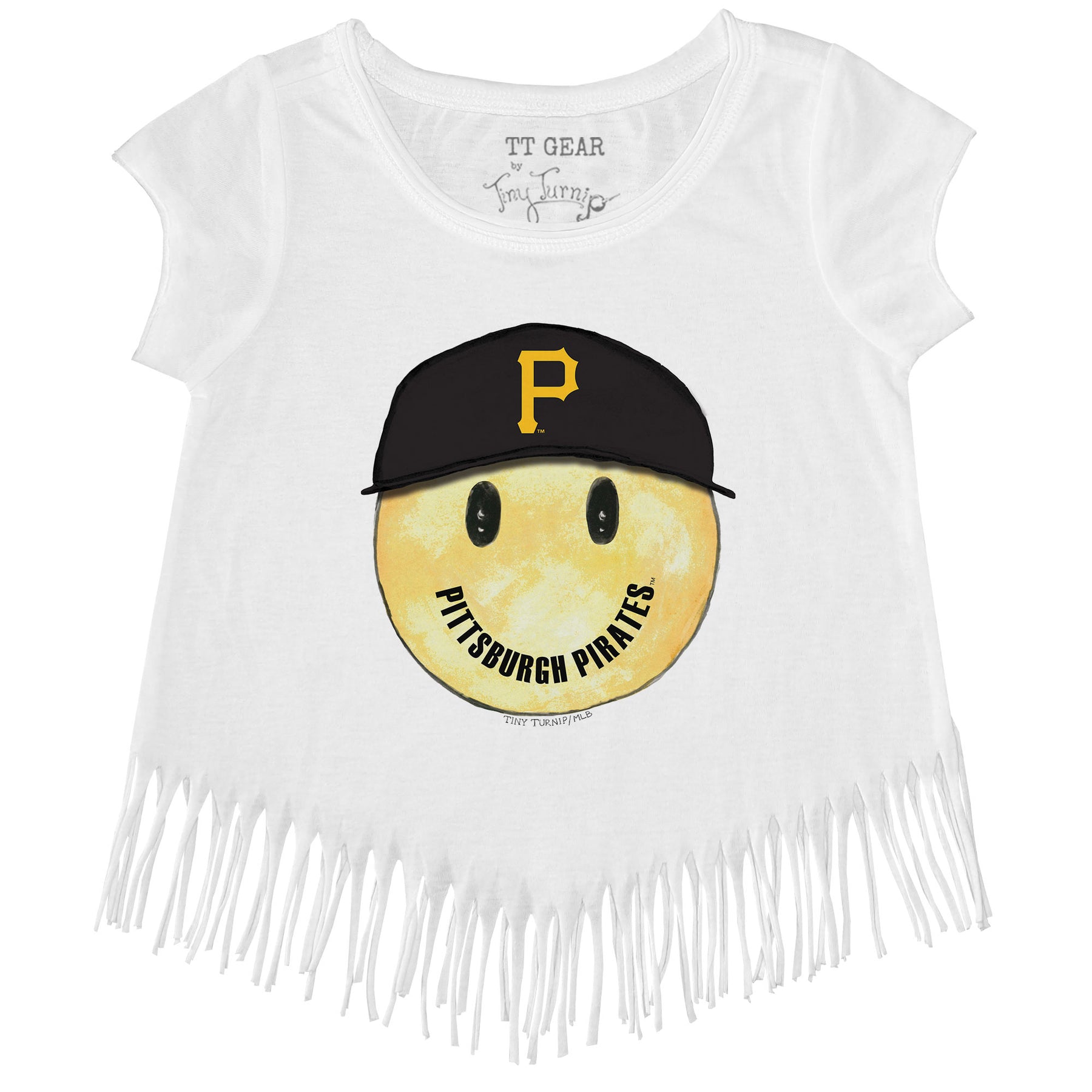 Pittsburgh Pirates Smiley Fringe Tee
