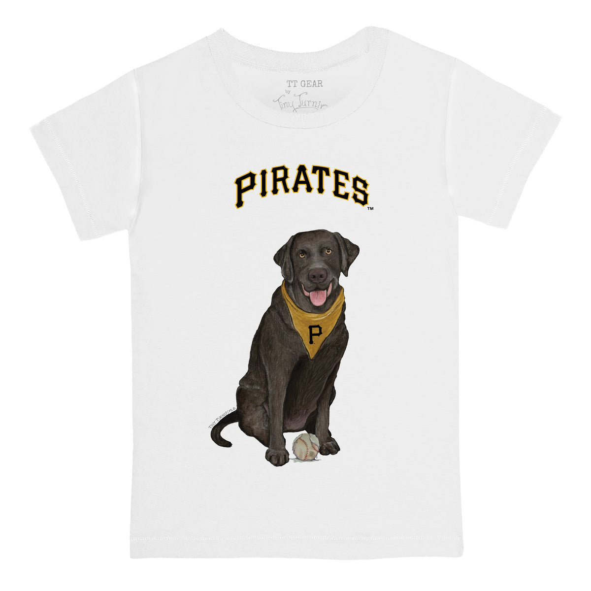 Pittsburgh Pirates Black Labrador Retriever Tee Shirt