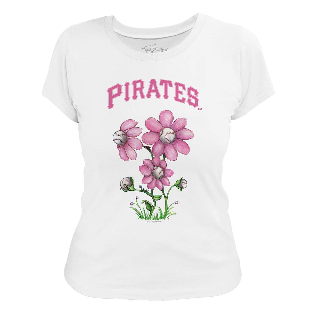 Pittsburgh Pirates Blooming Baseballs Tee Shirt