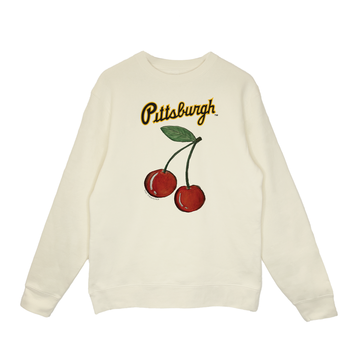 Pittsburgh Pirates Cherry Crewneck Sweatshirt
