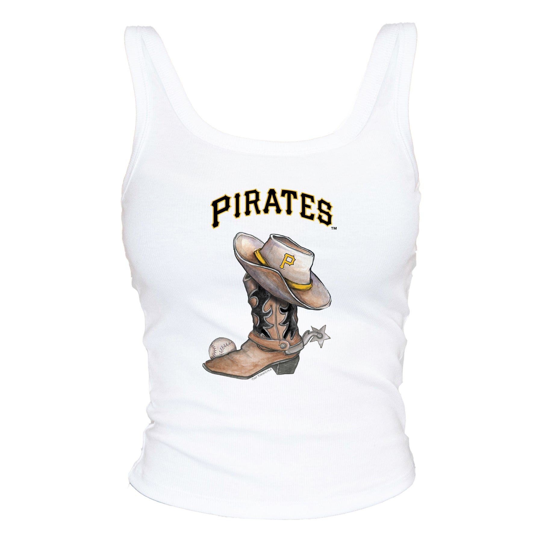 Pittsburgh Pirates Cowboy Boot Ribbed Tank
