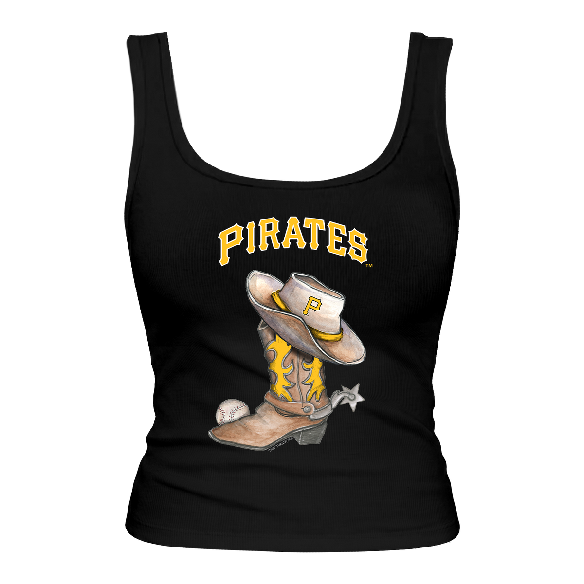 Pittsburgh Pirates Cowboy Boot Emmy Tank