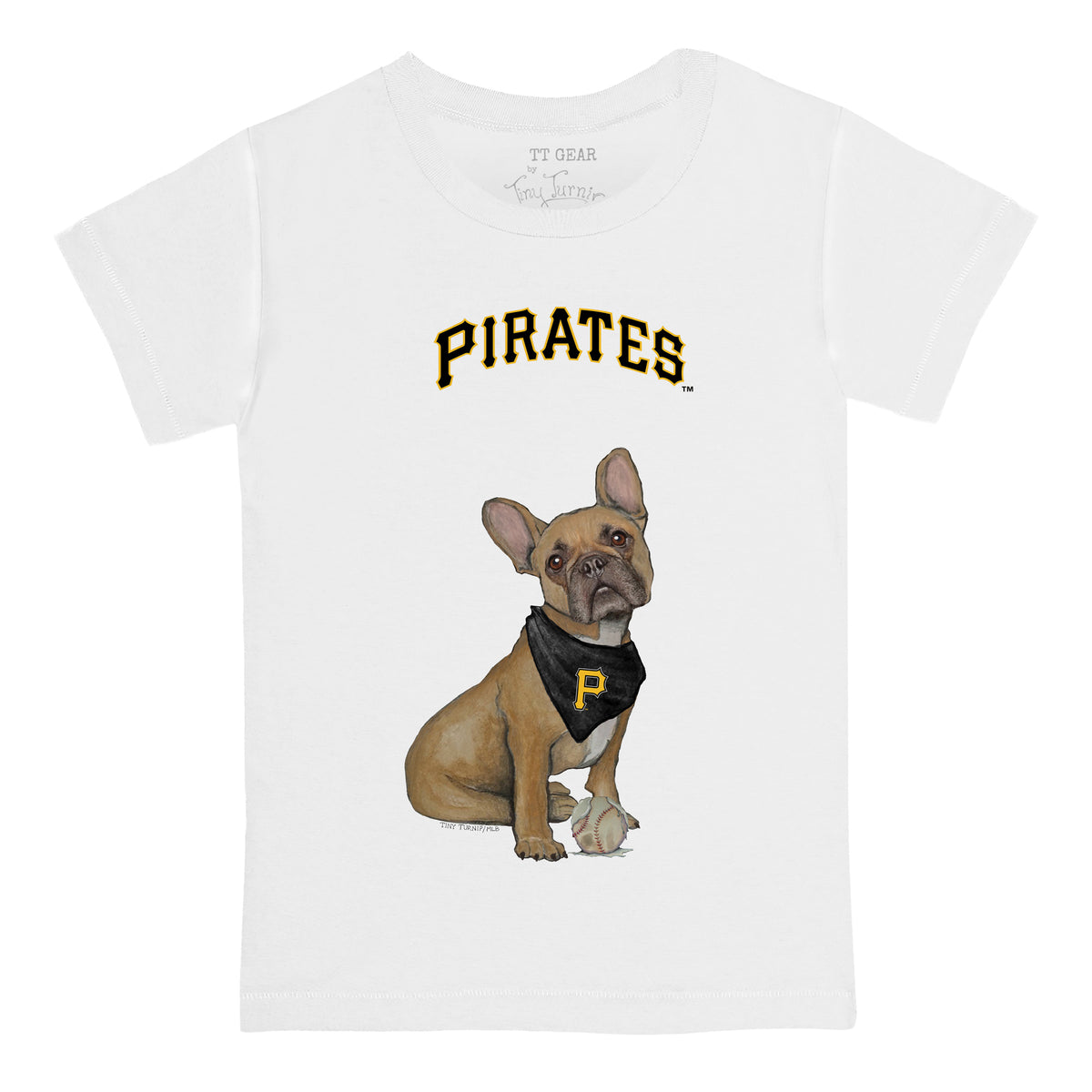 Pittsburgh Pirates French Bulldog Tee Shirt