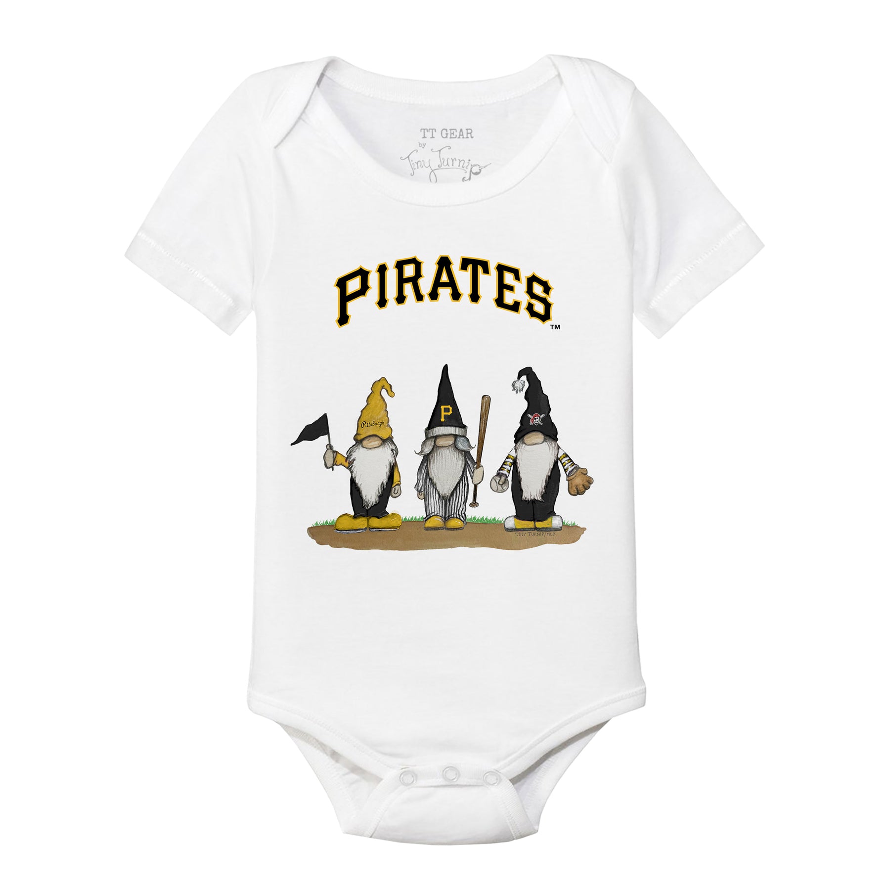 Pittsburgh Pirates Gnomes Short Sleeve Snapper