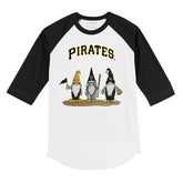 Pittsburgh Pirates Gnomes 3/4 Black Sleeve Raglan