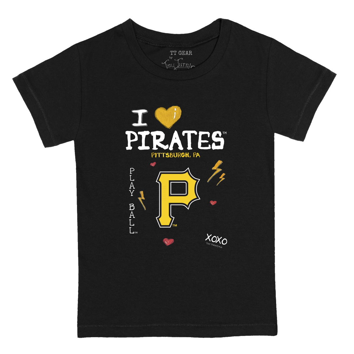 I Heart Pirates Kid's Tee Shirt - Tiny Turnip