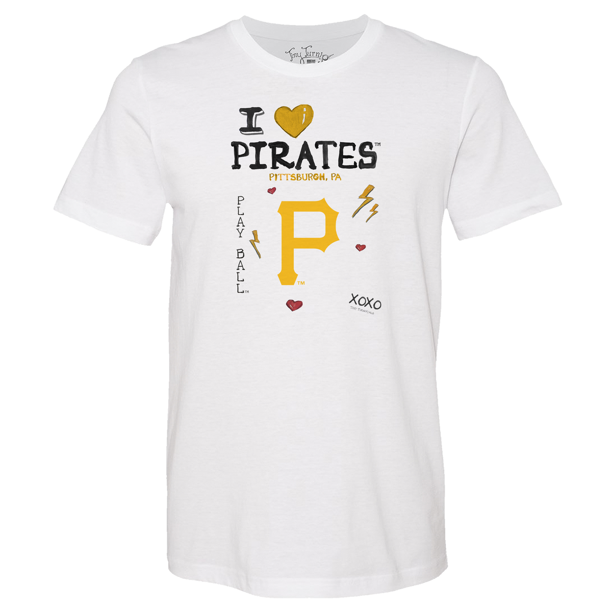 I Heart Pirates Unisex Tee Shirt - Tiny Turnip