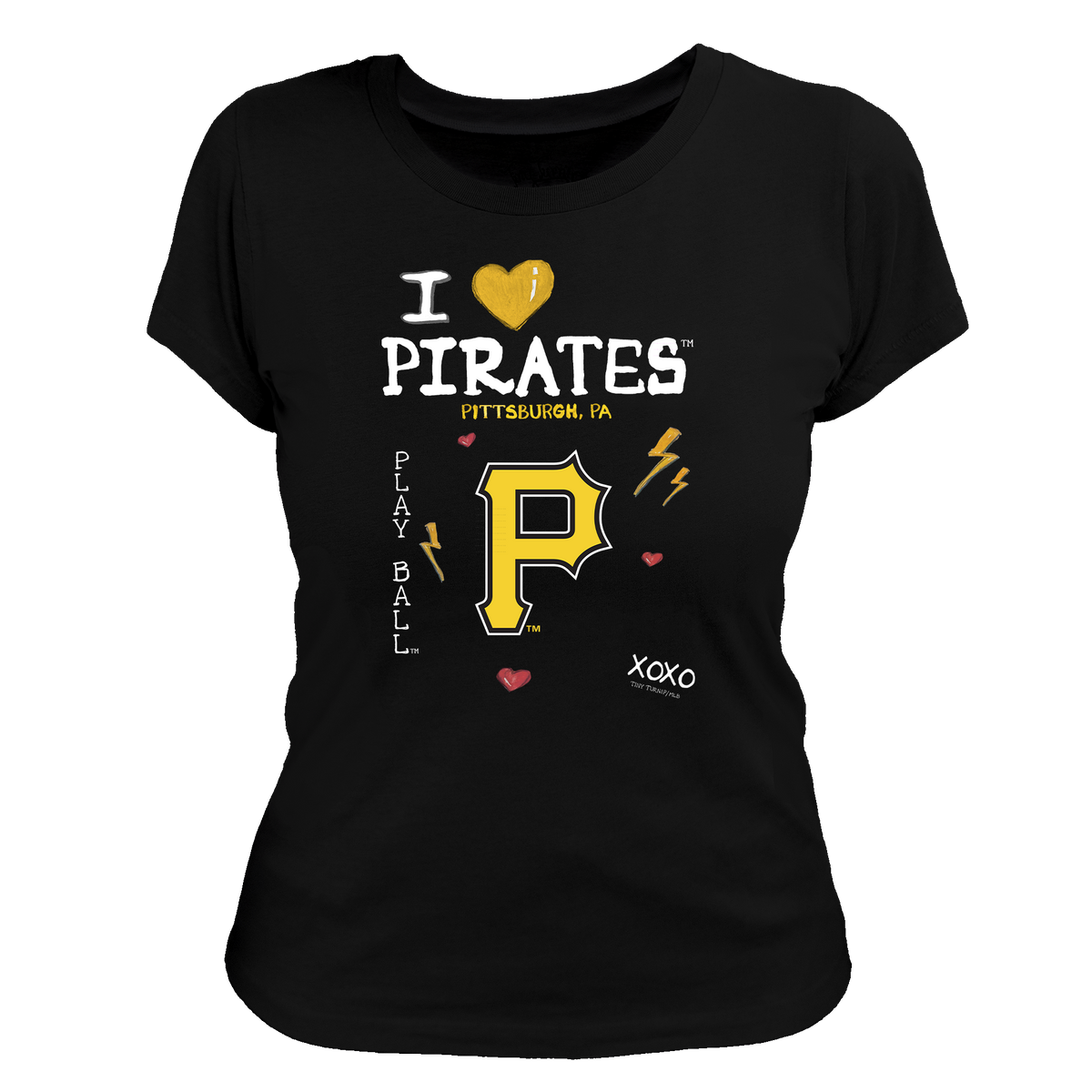 I Heart Pirates Women's Tee Shirt - Tiny Turnip