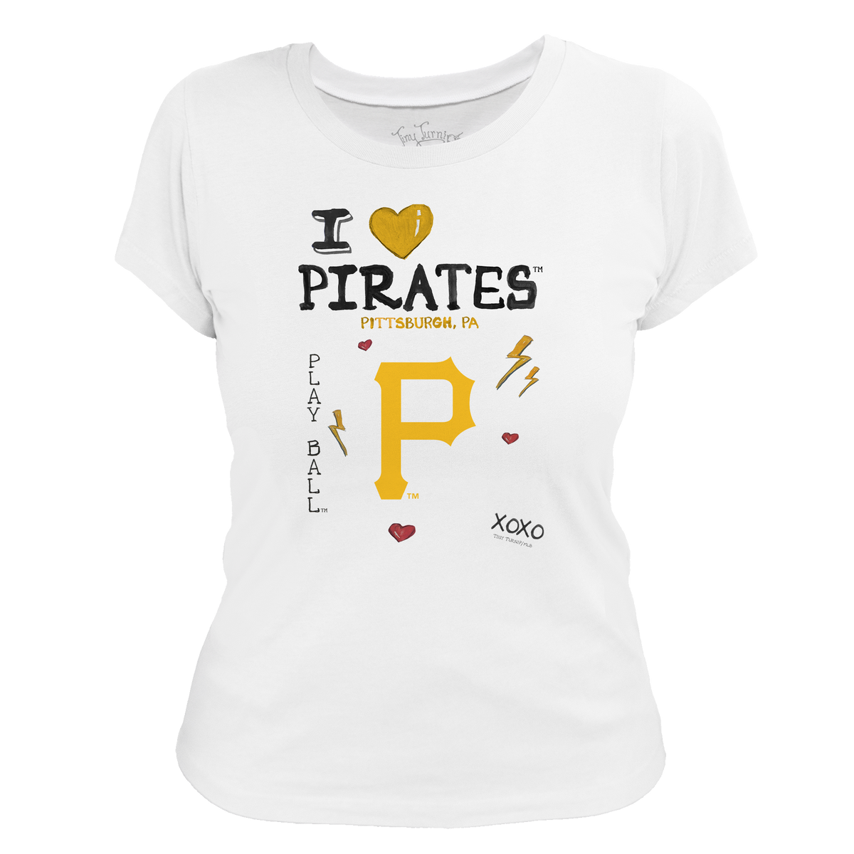I Heart Pirates Women's Tee Shirt - Tiny Turnip