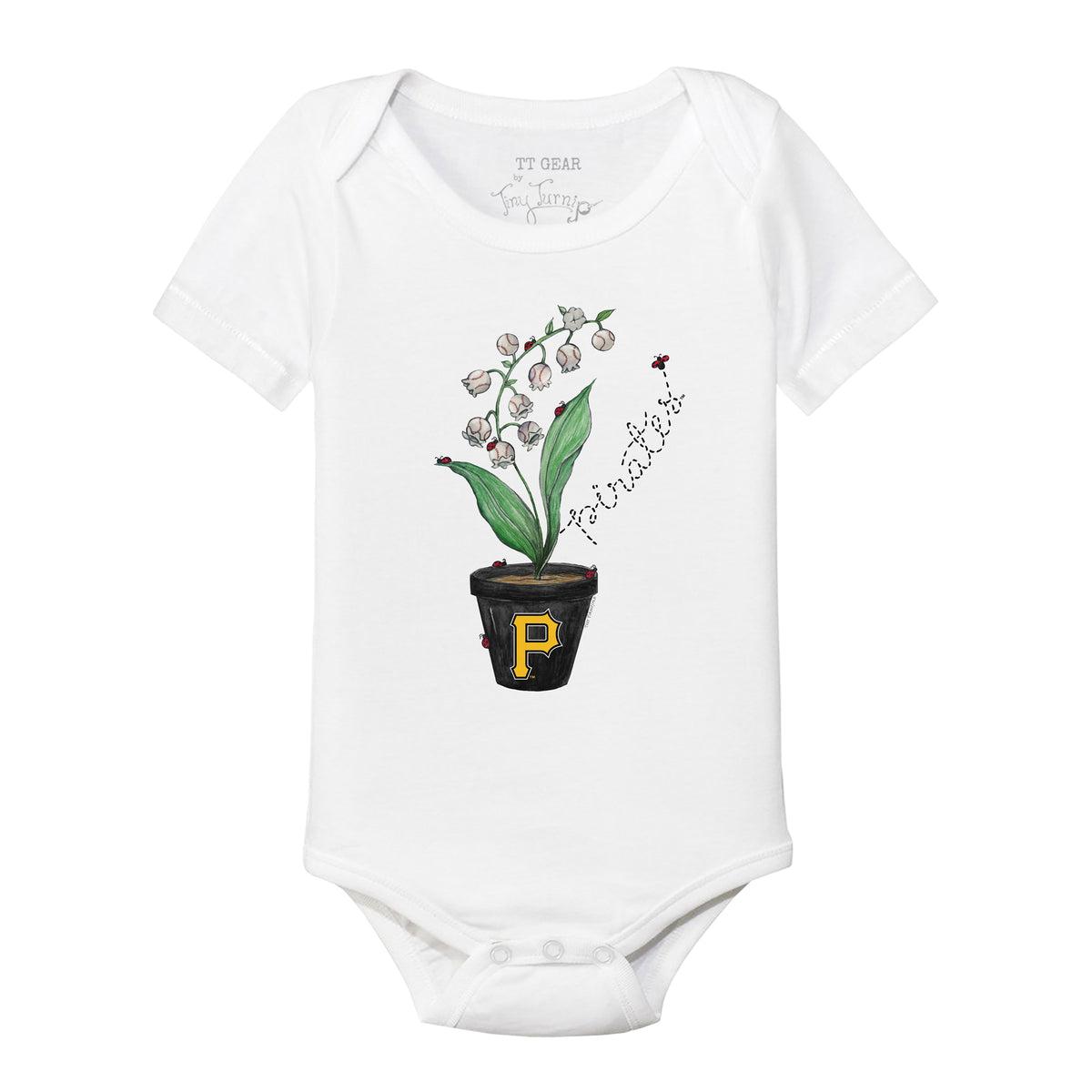 Pittsburgh Pirates Ladybug Short Sleeve Snapper