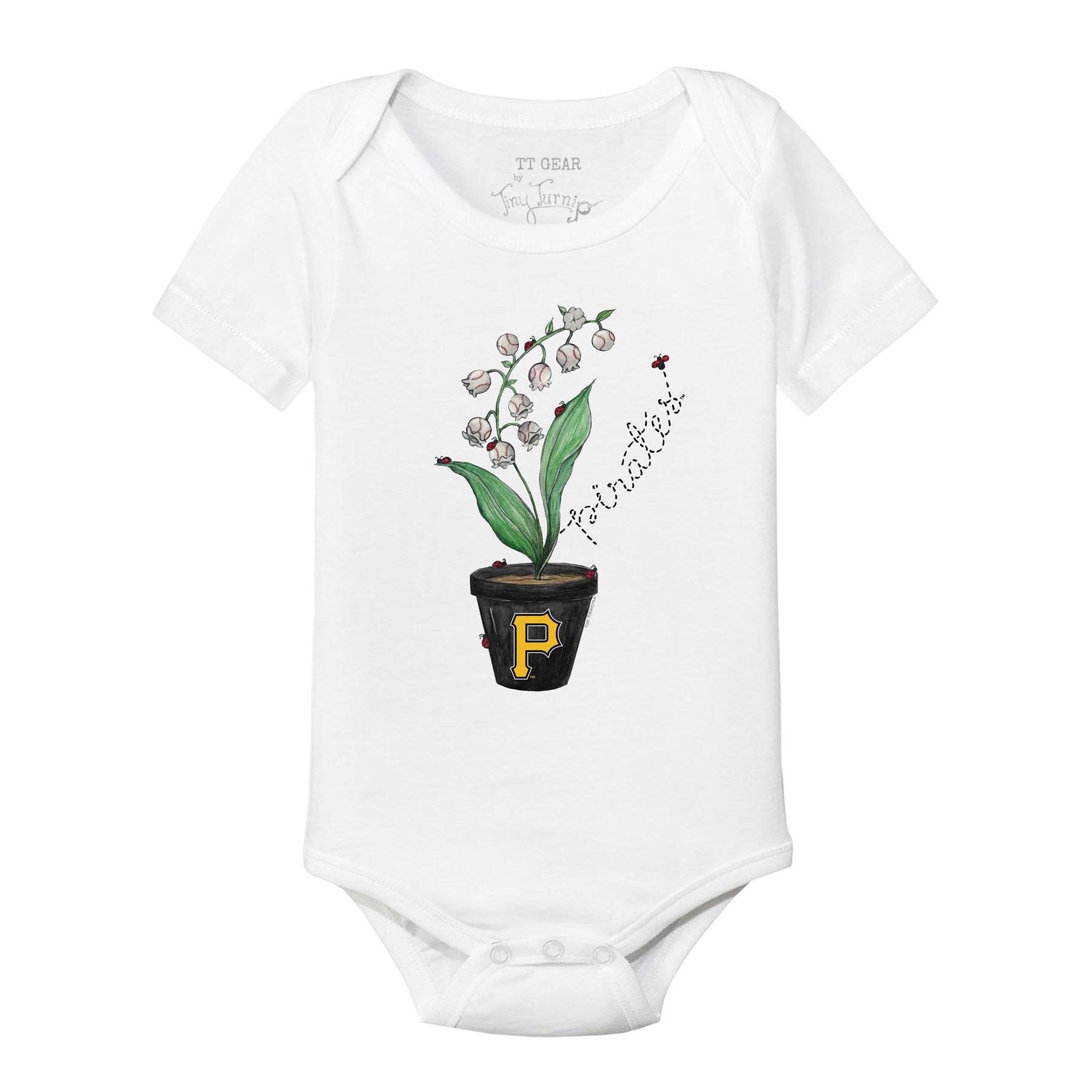 Pittsburgh Pirates Ladybug Short Sleeve Snapper