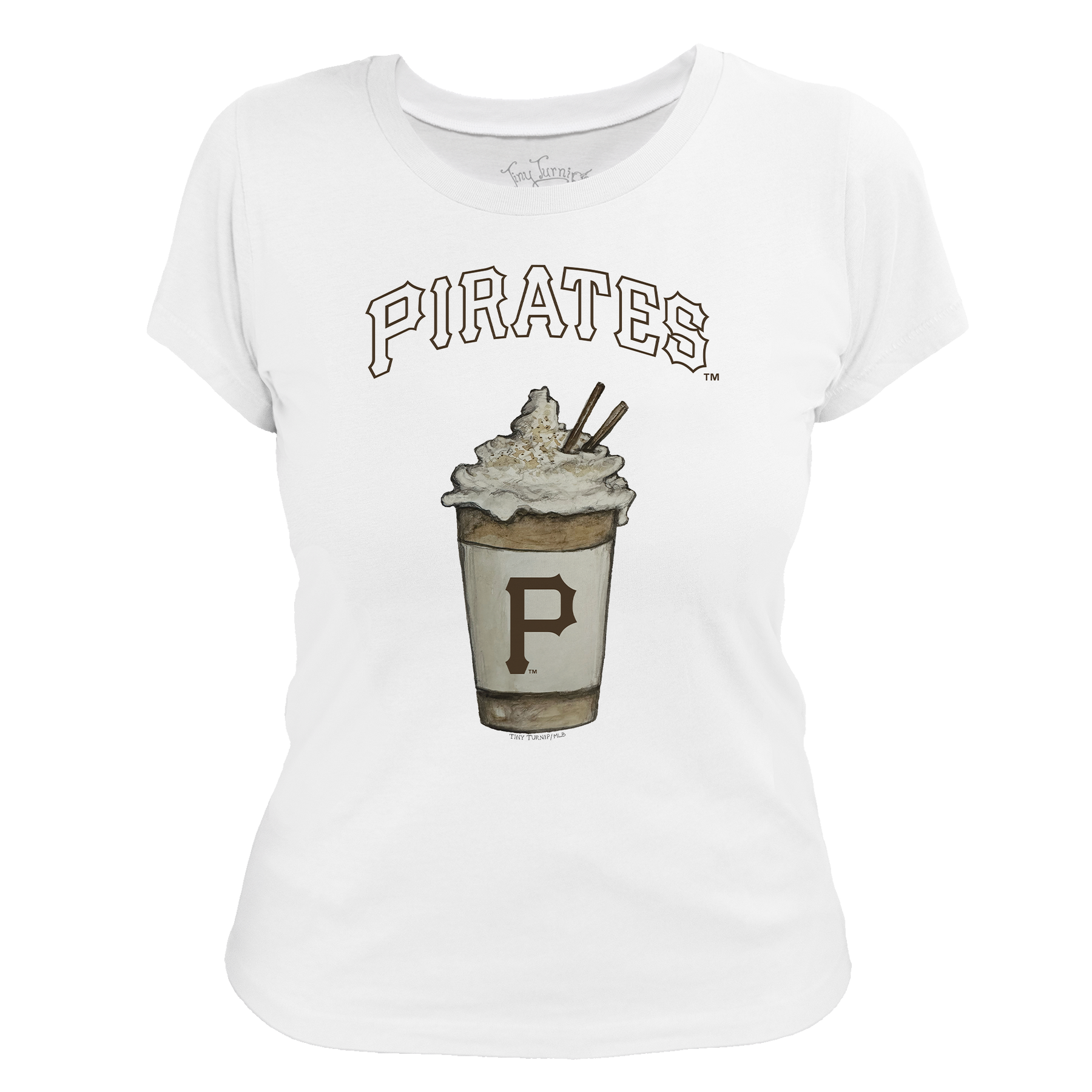 Pittsburgh Pirates Latte Women's Tee Shirt