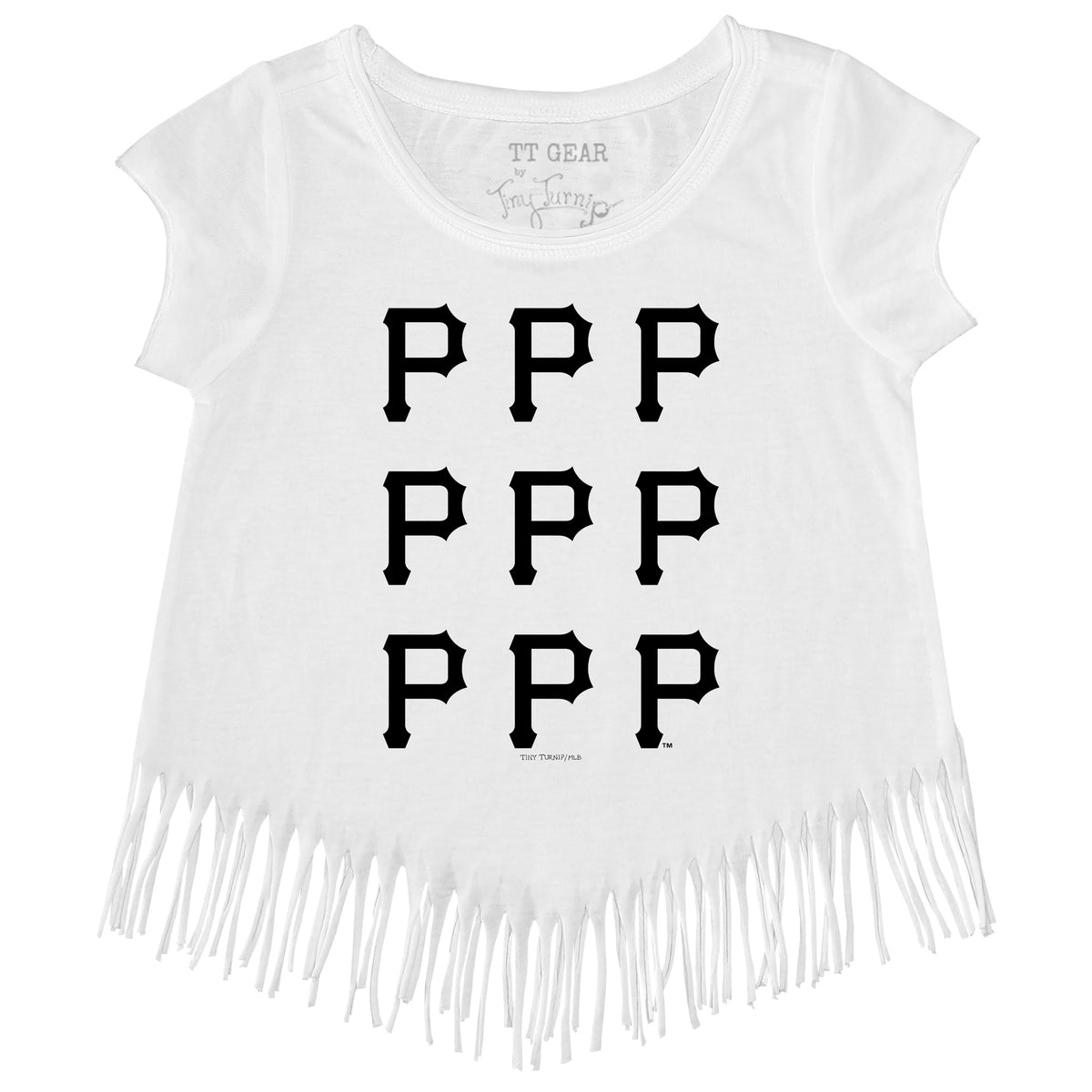 Pittsburgh Pirates Logo Grid Fringe Tee