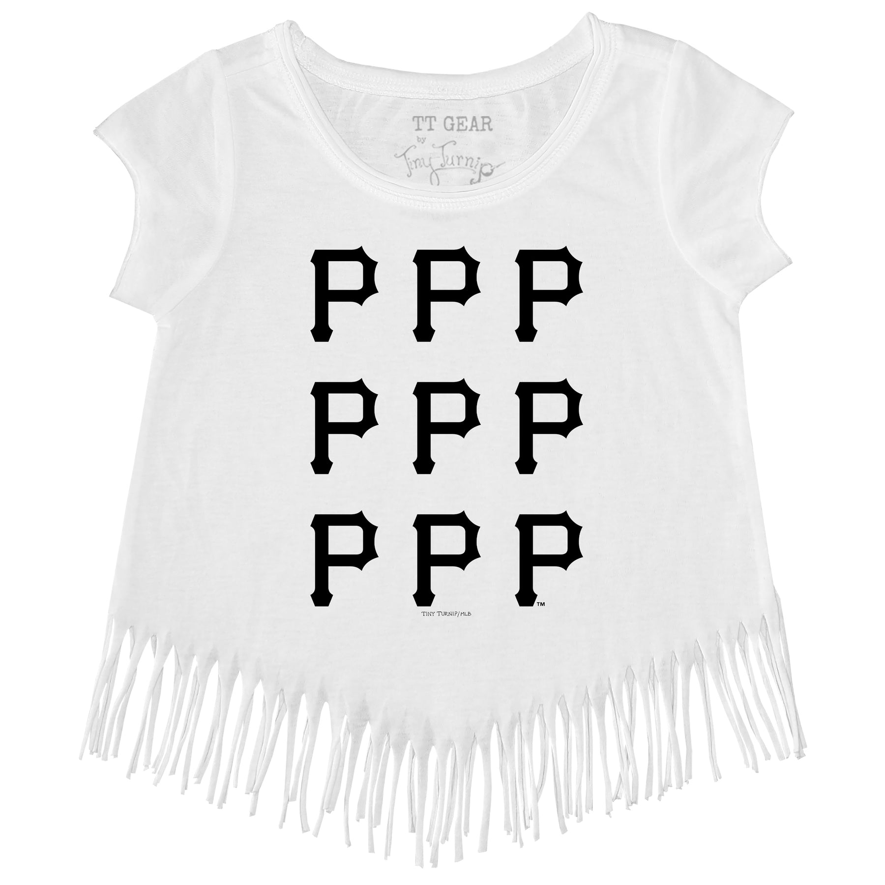 Pittsburgh Pirates Logo Grid Fringe Tee