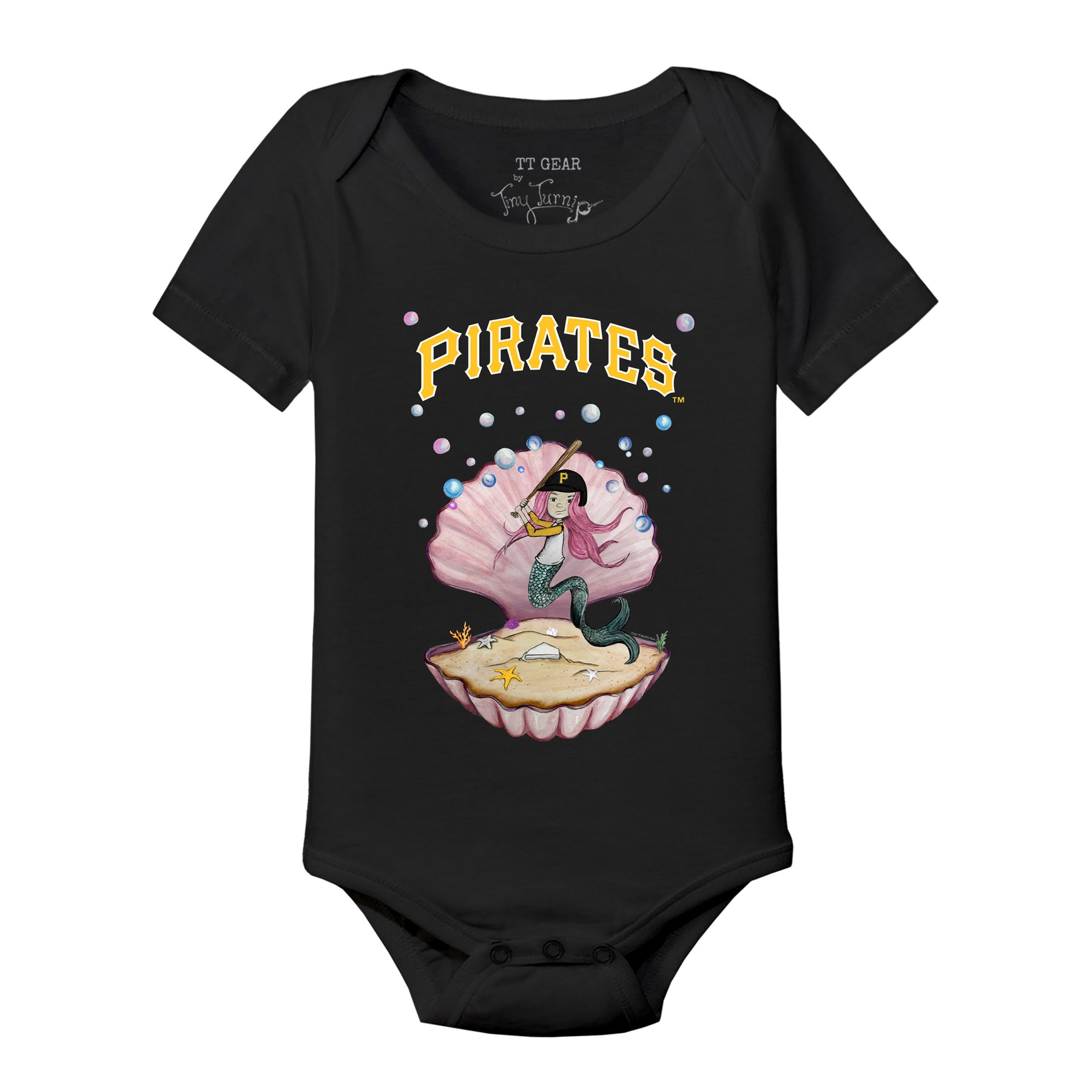 Pittsburgh Pirates Mermaid Short Sleeve Snapper