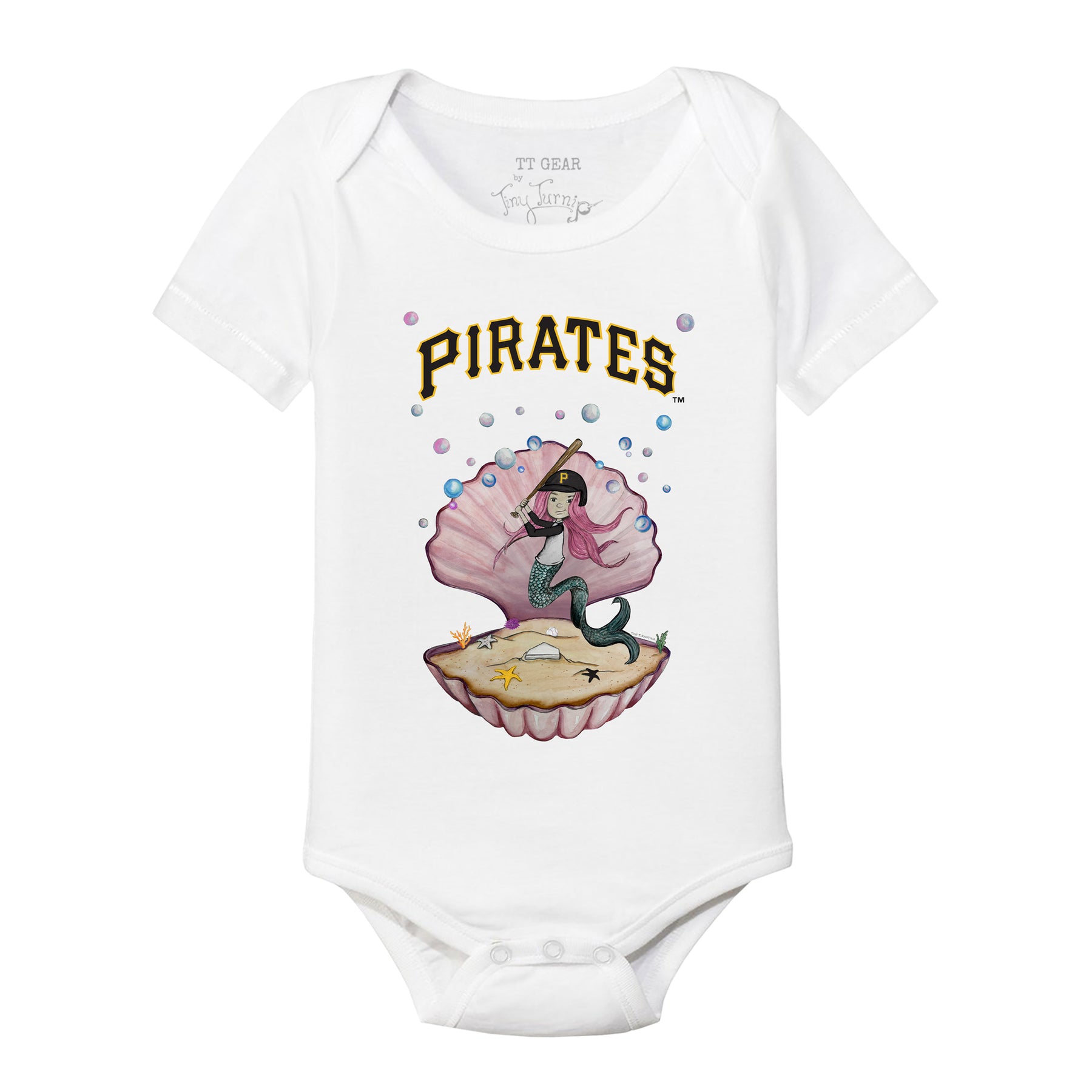 Pittsburgh Pirates Mermaid Short Sleeve Snapper