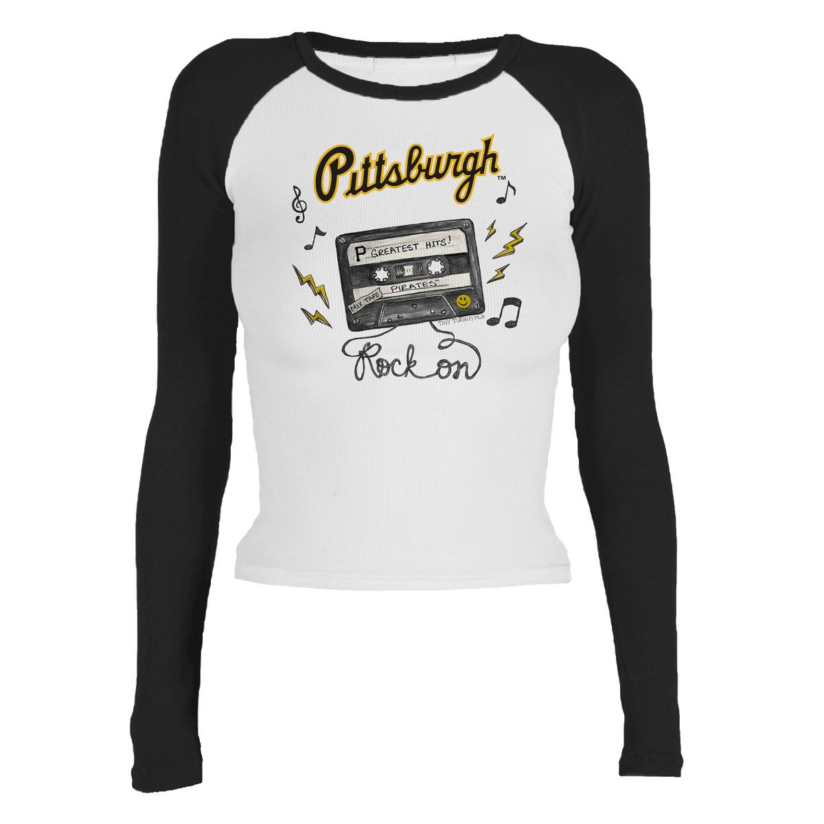 Pittsburgh Pirates Mixtape Roxy Raglan Long Sleeve