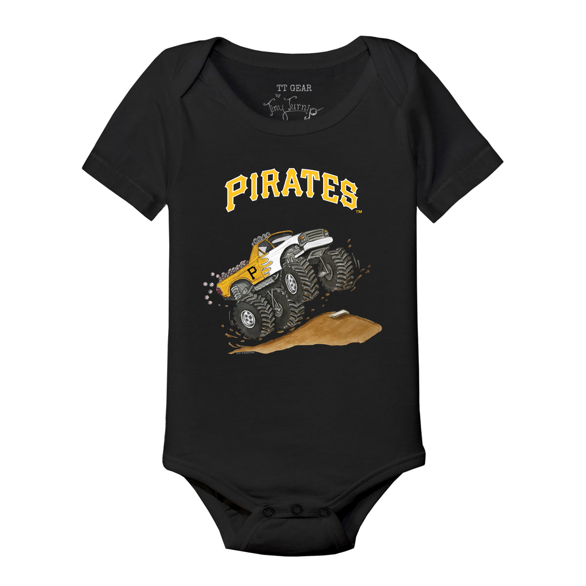 Pittsburgh Pirates Monster Truck Short Sleeve Snapper