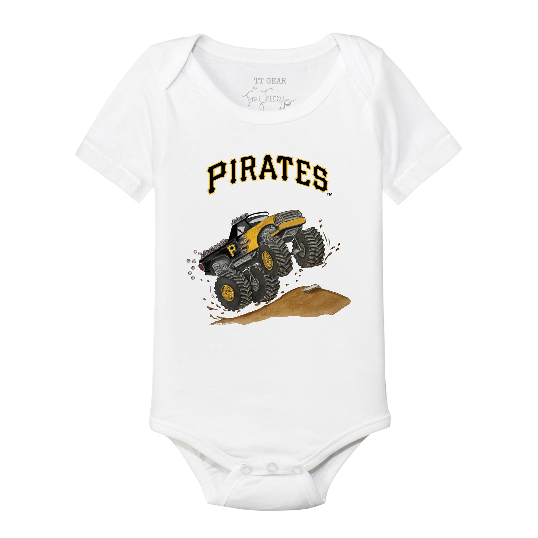 Pittsburgh Pirates Monster Truck Short Sleeve Snapper