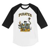 Pittsburgh Pirates Octopus 3/4 Black Sleeve Raglan
