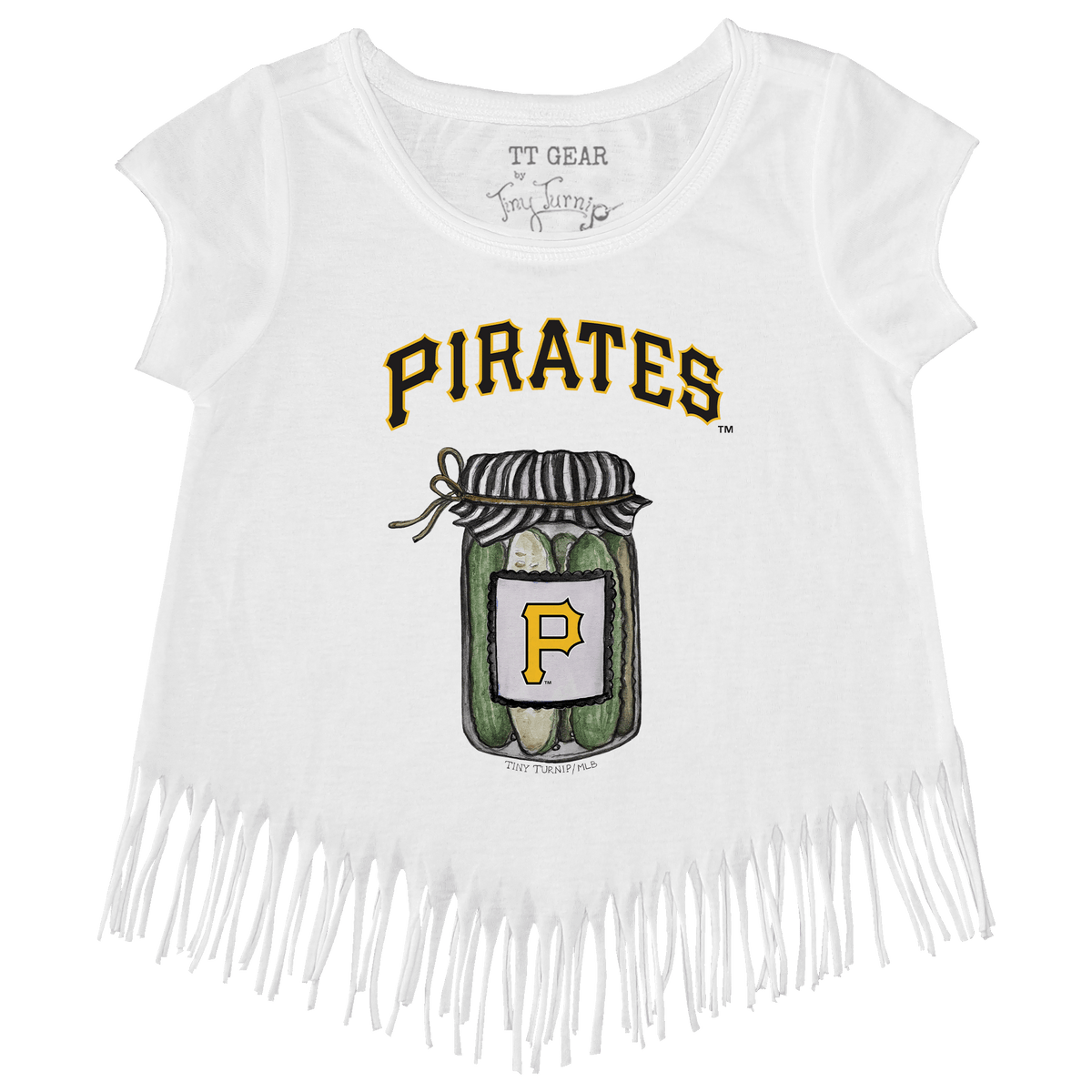 Pittsburgh Pirates Pickle Jar Fringe Tee