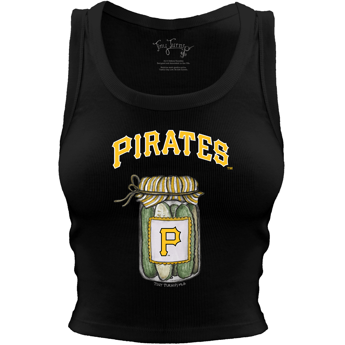 Pittsburgh Pirates Pickle Jar Crop Tank