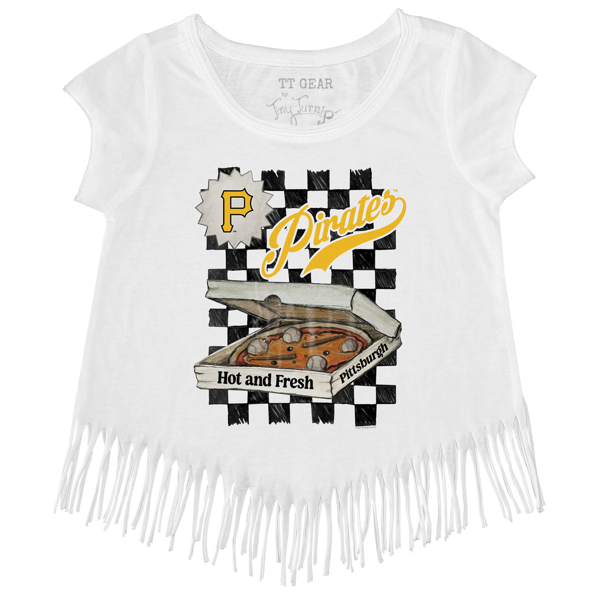 Pittsburgh Pirates Pizza Fringe Tee