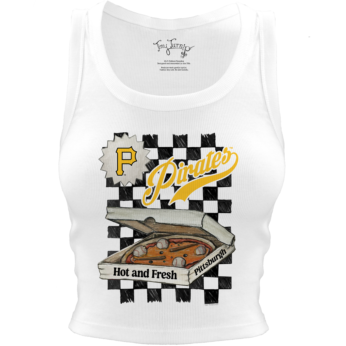 Pittsburgh Pirates Pizza Crop Tank