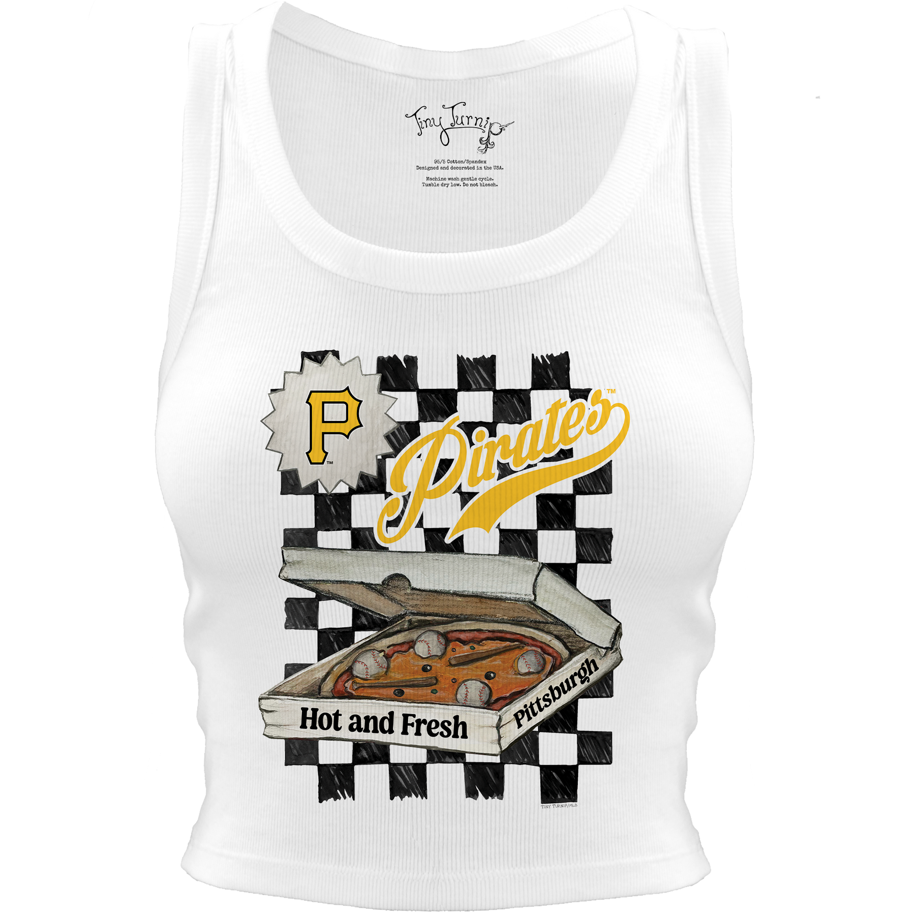 Pittsburgh Pirates Pizza Crop Tank
