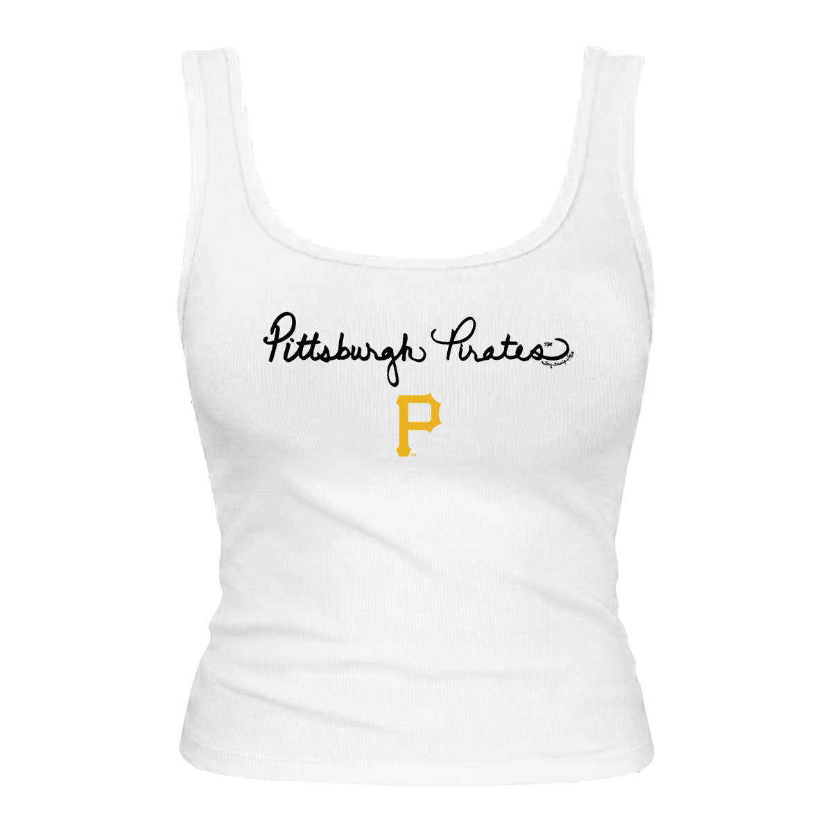 Pittsburgh Pirates Logo Script Emmy Tank