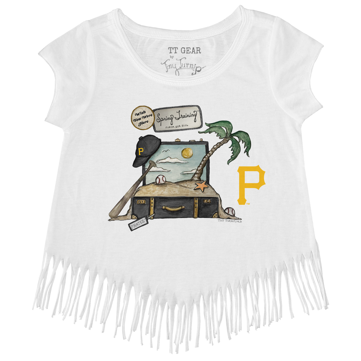 Pittsburgh Pirates Spring Training 2026 Fringe Tee - Tiny Turnip