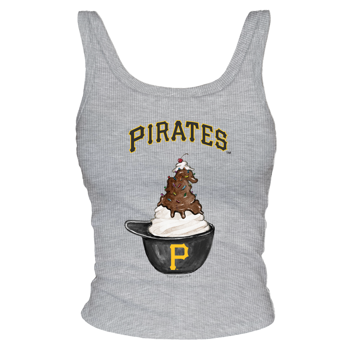 Pittsburgh Pirates Sundae Helmet Ribbed Tank