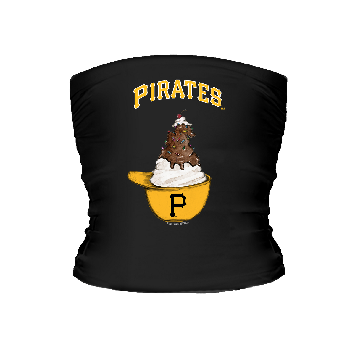 Pittsburgh Pirates Sundae Helmet Tube Top - Tiny Turnip