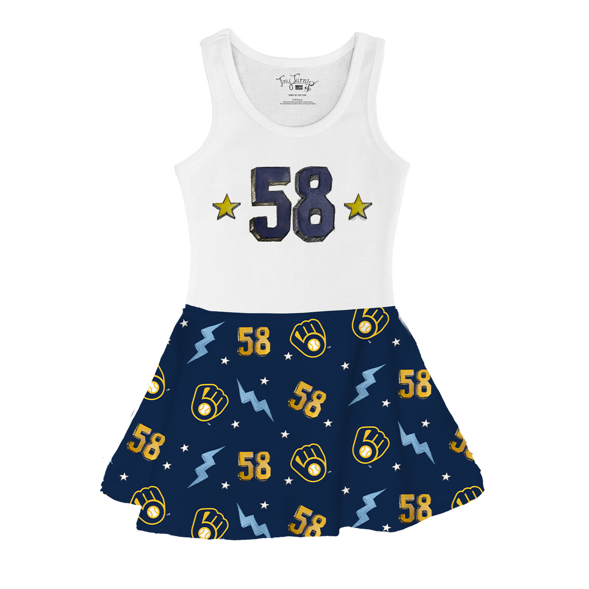 VIP Milwaukee Brewers Postseason '26 Tank Swing Dress - Tiny Turnip