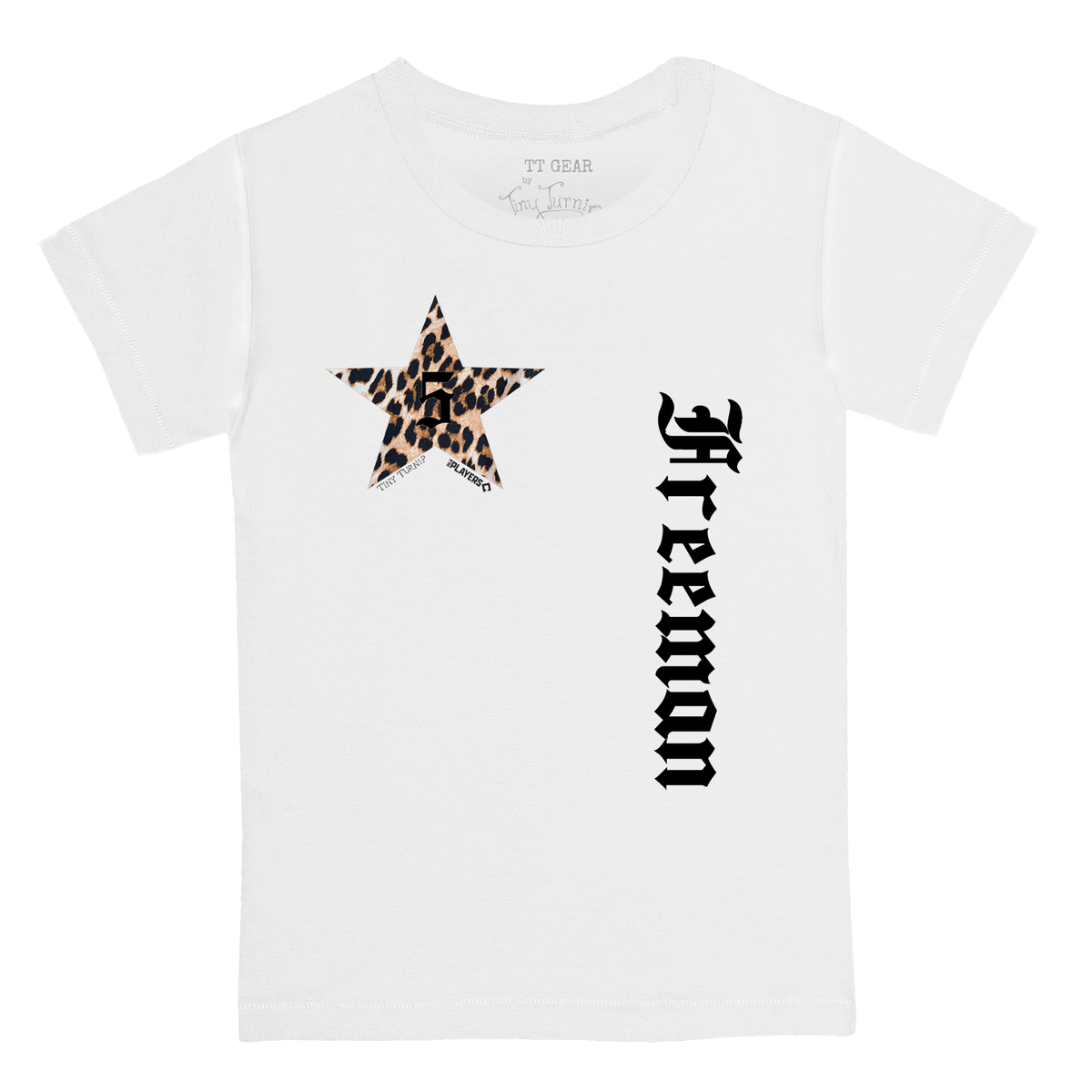 VIP Los Angeles Dodgers Postseason '26 Leopard Star Kid's Tee Shirt - Tiny Turnip