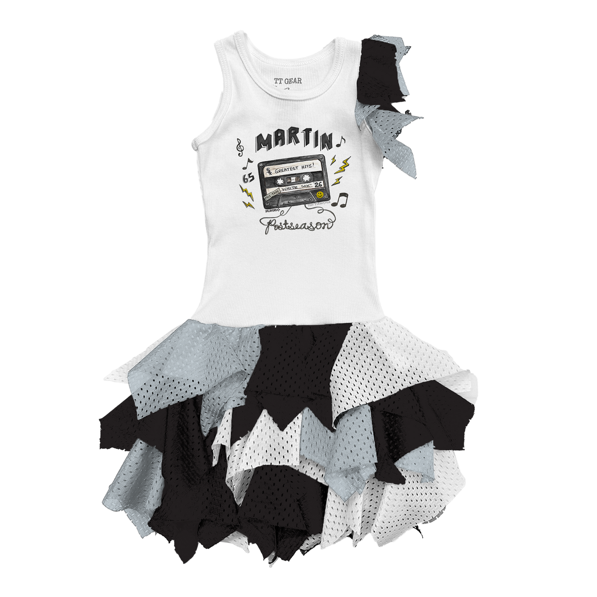 VIP Chicago White Sox Postseason '26 Falling Mesh Dress - Tiny Turnip