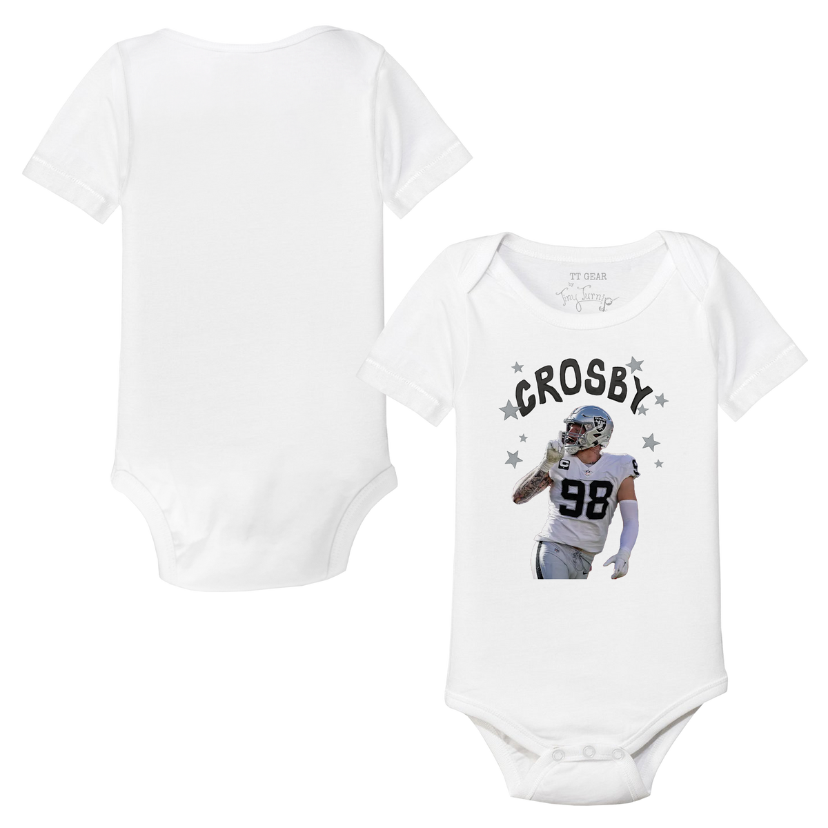 VIP Football: Doodle w/ Photo, Name, Number - Short Sleeve Snapper - Tiny Turnip