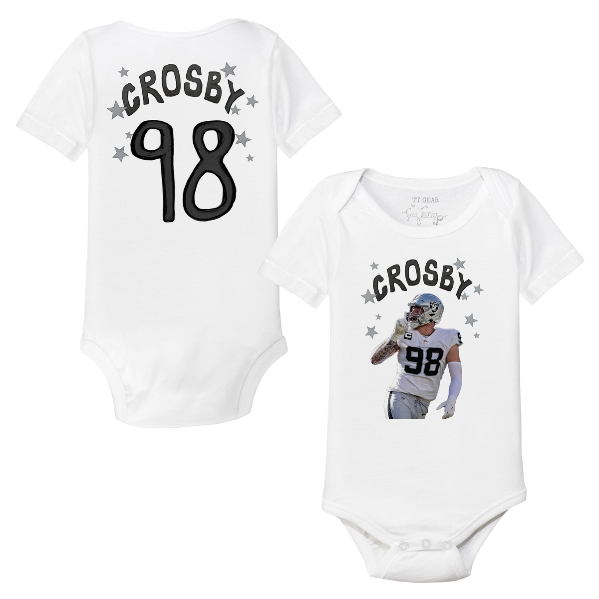 VIP Football: Doodle w/ Photo, Name, Number - Short Sleeve Snapper - Tiny Turnip