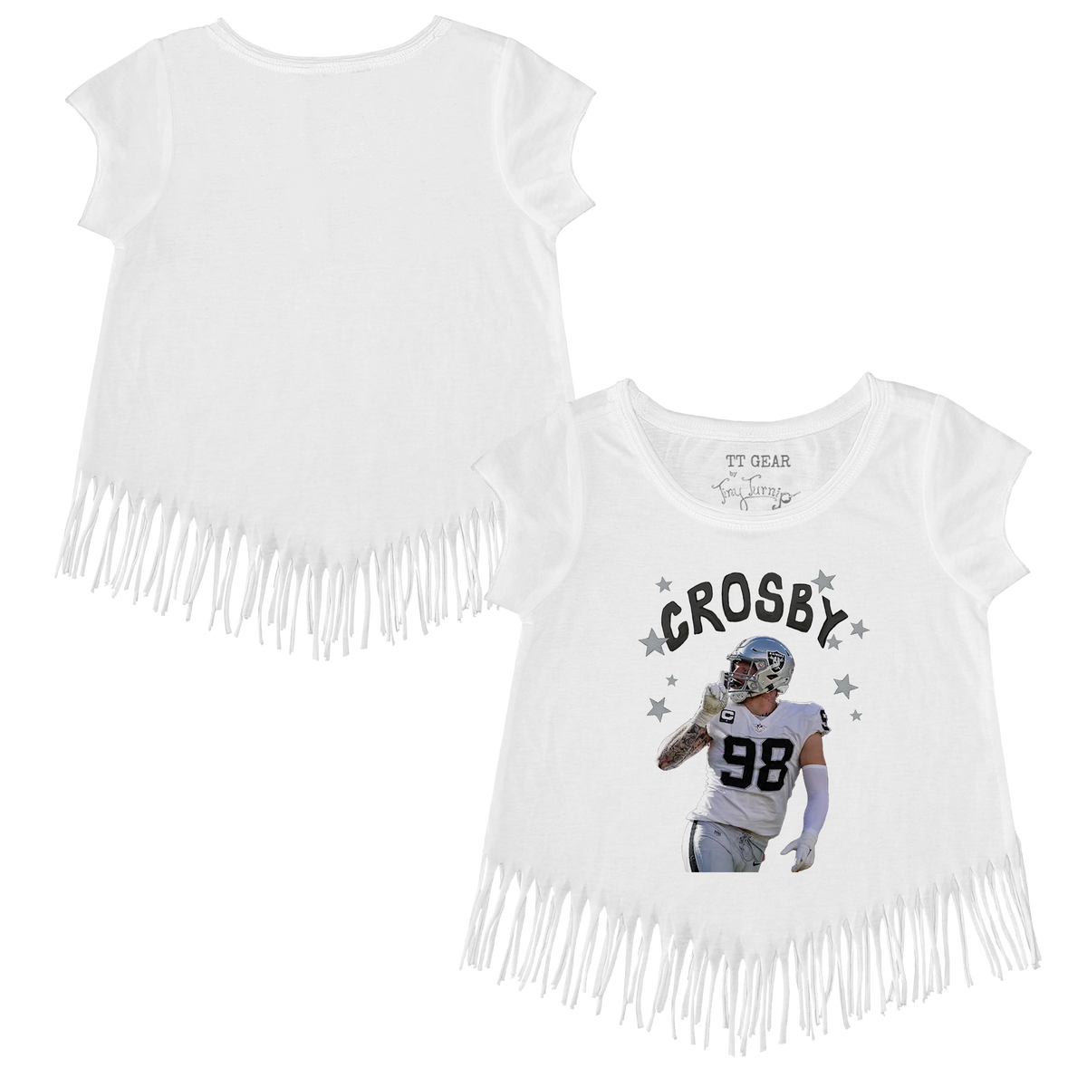 VIP Football: Doodle w/ Photo, Name, Number - Fringe Tee - Tiny Turnip
