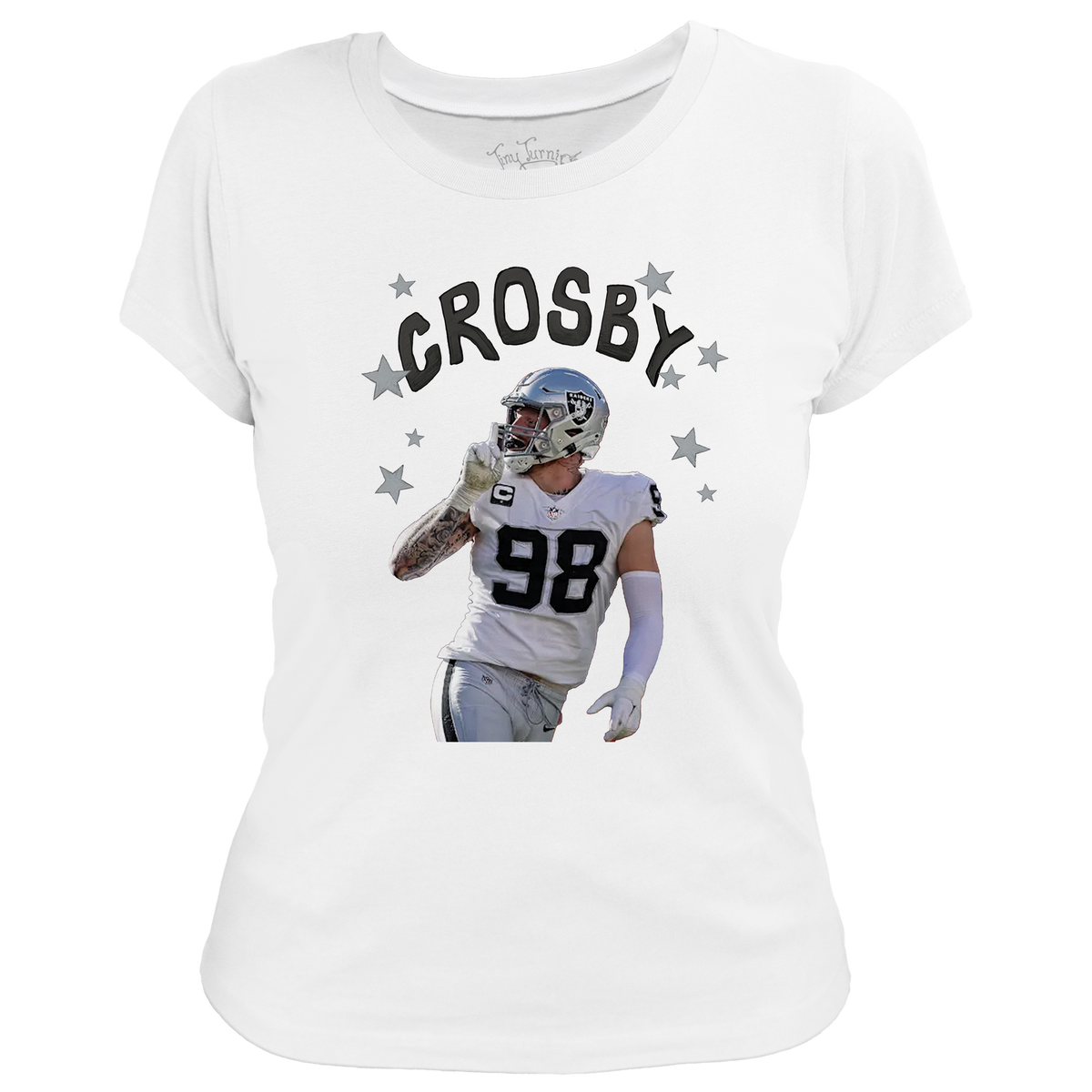 VIP Football: Doodle w/ Photo, Name, Number - Women's Tee Shirt - Tiny Turnip