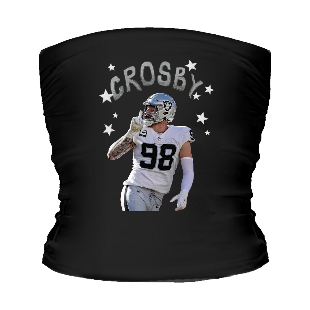 VIP Football: Doodle w/ Photo, Name, Number - Tube Top - Tiny Turnip