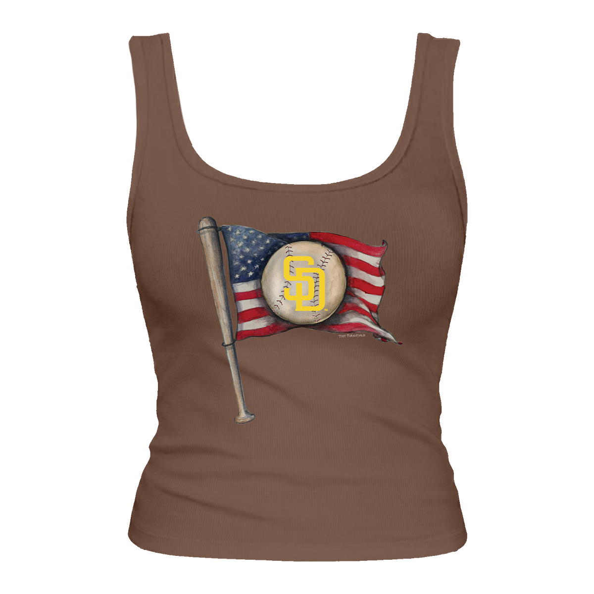 San Diego Padres Baseball Flag Emmy Tank