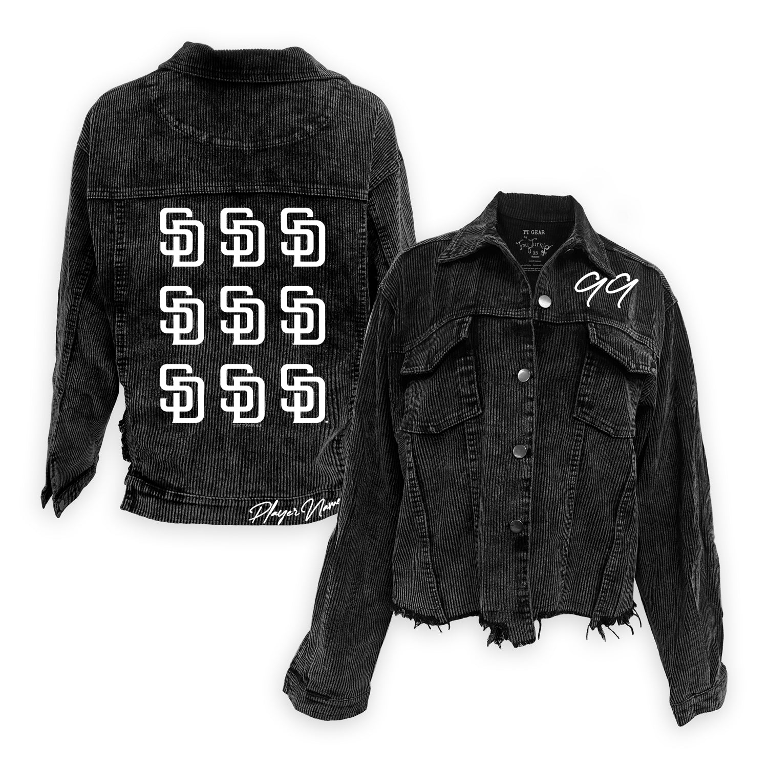 San Diego Padres Black Cord Logo Grid