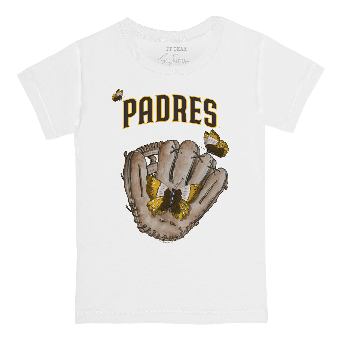 San Diego Padres Butterfly Glove Tee Shirt