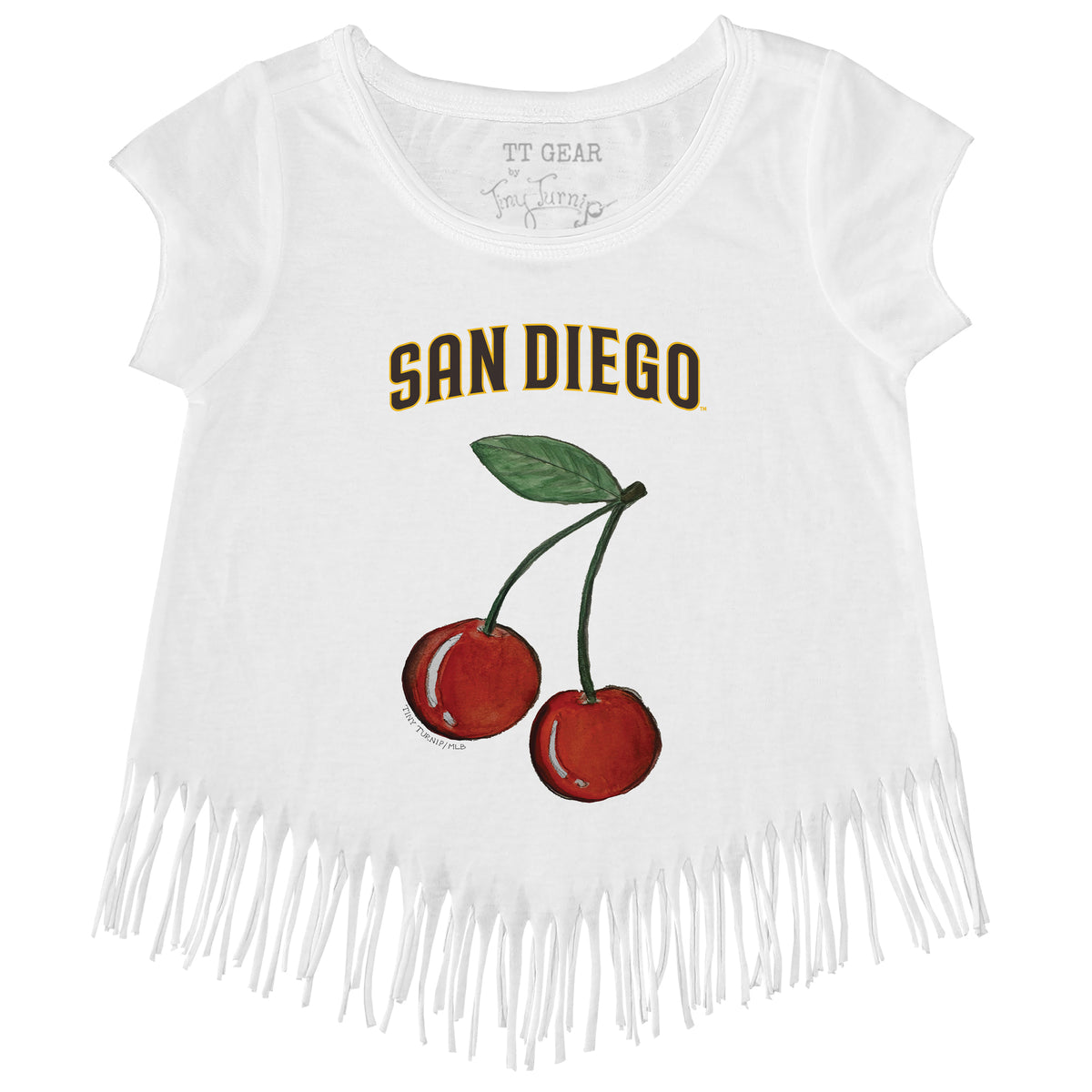 San Diego Padres Cherry Fringe Tee