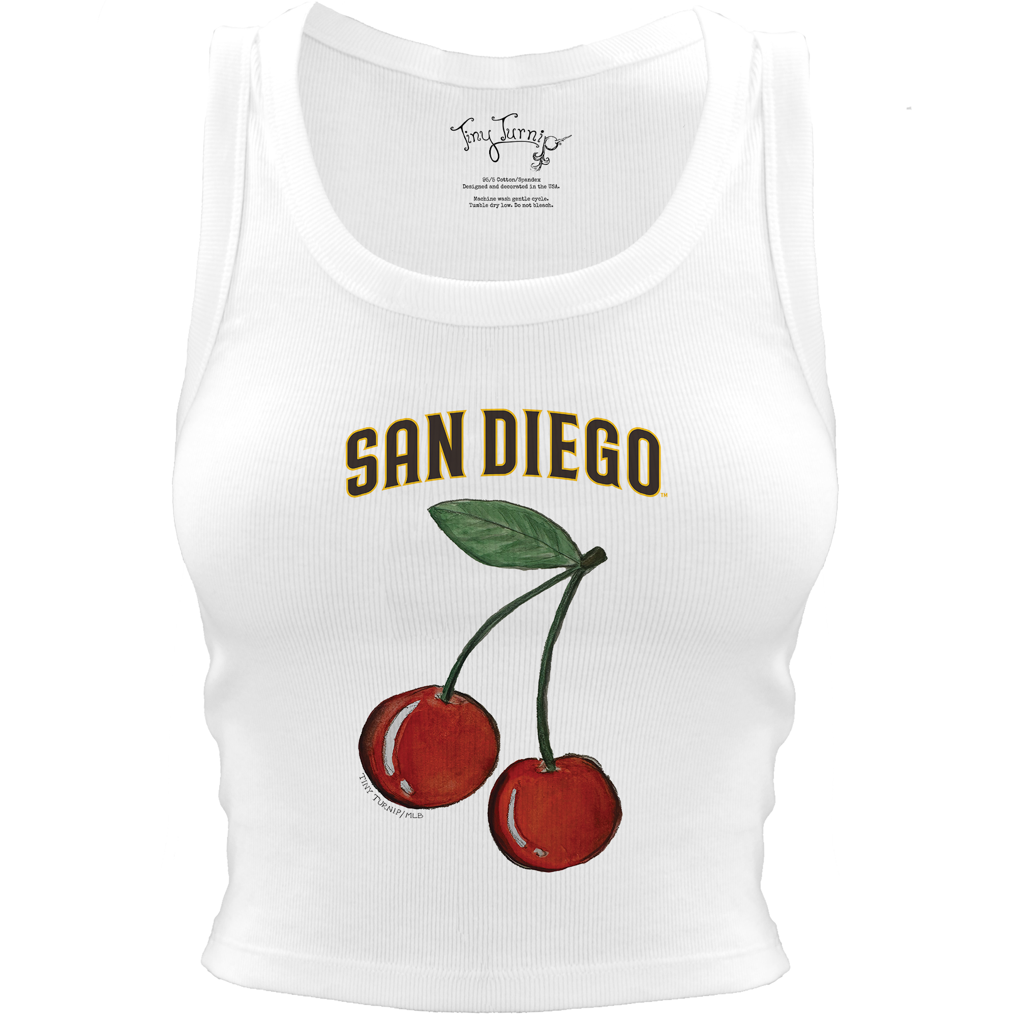 San Diego Padres Cherry Crop Tank | Tiny Turnip