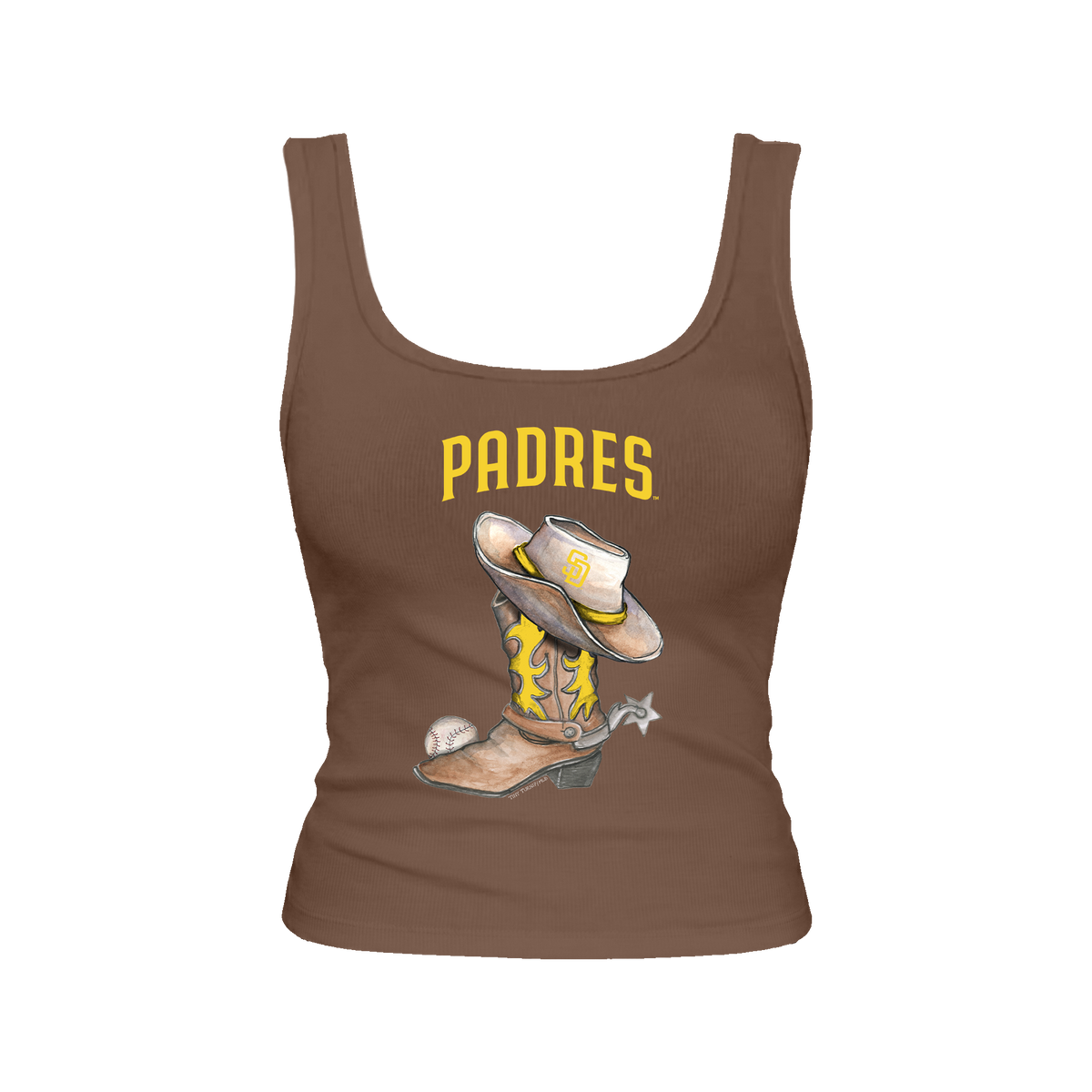San Diego Padres Cowboy Boot Emmy Tank