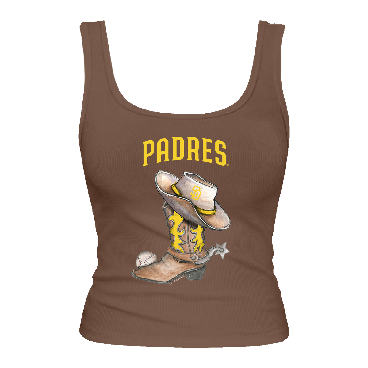 San Diego Padres Cowboy Boot Emmy Tank